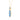 London Blue Topaz Elongated Pendant – 9KT White Gold | Fine Jewelry