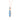 London Blue Topaz Elongated Pendant – 9KT White Gold | Fine Jewelry