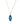 London Blue Topaz Pendant – 9KT Yellow Gold | Fine Jewelry Yellow Gold
