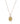 Yellow Sapphire 0.90ctw Pendant With Chain In 9KT Yellow Gold