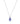 Tanzanite With Diamond EF-VS 1.00ctw Pendant With Chain In 9KT Rose Gold