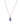 Tanzanite With Diamond EF-VS 1.00ctw Pendant With Chain In 9KT Rose Gold