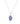 Tanzanite With Diamond EF-VS 1.20ctw Cluster Pendant With Chain In 9KT Yellow Gold