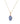 Tanzanite With Diamond EF-VS 1.20ctw Cluster Pendant With Chain In 9KT Yellow Gold