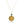 Golden Druzy Quartz 13.30ctw Pendant With Chain In 925 Sterling Silver