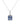 Tanzanite With Diamond EF-VS 1.00ctw Pendant With Chain In 9KT Yellow Gold