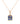 Tanzanite With Diamond EF-VS 1.00ctw Pendant With Chain In 9KT Yellow Gold