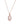 Rose Quartz With Diamond EF-VS 5.40ctw Pendant With Chain In 9KT Yellow Gold