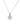White Pearl 4.90ctw Pendant With Chain In 9KT Yellow Gold