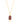 Ruby & Diamond Medallion Pendant – 9KT Yellow Gold | Fine Jewelry
