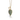 Alexandrite Cluster Leaf Pendant – 9KT Yellow Gold | Fine Jewelry