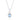 Blue Topaz Round Solitaire Pendant – 925 Sterling Silver | Fine Jewelry