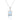Sky Blue Topaz Coral-Motif Solitaire Pendant – 925 Sterling Silver | Fine Jewelry