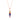 Multi-Sapphire Vertical Cluster Pendant – 9KT Yellow Gold | Fine Jewelry Rose Gold