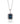 London Blue Topaz Bezel-Set Pendant in 925 Sterling Silver