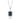 London Blue Topaz Bezel-Set Pendant in 925 Sterling Silver