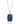 London Blue Topaz Cushion-Cut Pendant in 925 Sterling Silver