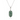 Indian Alexandrite Cluster Oval Pendant in 9K Yellow Gold White Gold