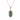Indian Alexandrite Cluster Oval Pendant in 9K Yellow Gold Rose Gold