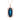London Blue Topaz and Diamond Statement Pendant in 9K Yellow Gold Rose Gold