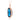 London Blue Topaz and Diamond Statement Pendant in 9K Yellow Gold