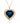 London Blue Topaz and Diamond Heart Pendant in 14K Yellow Gold Yellow Gold