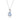 Multi-Gemstone Oval Swirl Pendant in 925 Sterling Silver Swiss Blue Topaz
