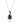 Multi-Gemstone Oval Swirl Pendant in 925 Sterling Silver Red Garnet