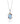 Multi-Gemstone Cluster Pendant in 925 Sterling Silver Sky Blue Topaz