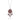 Red Garnet Floral Bloom Statement Pendant in 925 Sterling Silver