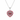 Pink Tourmaline and Diamond Double Halo Heart Pendant in 9K Yellow Gold White Gold