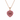 Pink Tourmaline and Diamond Double Halo Heart Pendant in 9K Yellow Gold Rose Gold