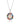 Opal and Multi-Gemstone Halo Pendant in 925 Sterling Silver