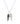 Black Spinel With White Topaz 0.40ctw Pendant With Chain In 925 Sterling Silver