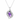Amethyst Leaf Pavé Pendant – 925 Sterling Silver | Luxury Jewelry