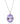 Rose De France Amethyst 17.60ctw Pendant With Chain In 925 Sterling Silver