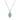 Blue Topaz Three-Stone Pendant – 925 Sterling Silver | Fine Jewelry