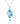 Sleeping Beauty Turquoise 2.60ctw Pendant With Chain In 925 Sterling Silver