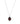 Garnet With Diamond EF-VS 2.90ctw Pendant With Chain In 9KT Yellow Gold