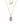 Pink Sapphire 0.70ctw Pendant With Chain In 9KT Yellow Gold