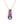 Brazilian Pink Amethyst With Diamond E-F VS 2.80ctw Pendant In 9KT Yellow Gold