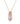 Brazilian Pink Amethyst With Diamond E-F VS 2.80ctw Pendant In 9KT Yellow Gold