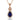 Tanzanite Halo Pendant – 9KT Yellow Gold | Fine Jewelry Rose Gold