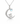 Enamel Star and Bunny on Crescent Moon Pendant in 925 Sterling Silver