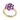 Amethyst Flower Ring – 9KT Yellow Gold | Fine Jewelry