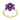 Amethyst Flower Ring – 9KT Yellow Gold | Fine Jewelry