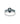 London Blue Topaz Oval Shaped Stone 3.10ctw Ring In 925 Sterling Silver