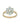 Aquamarine Flower Ring – 9KT Yellow Gold | Fine Jewelry Yellow Gold