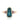Blue Topaz Halo Statement Ring – 9KT Yellow Gold | Fine Jewelry Yellow Gold