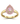 Pink Sapphire Modern Ring – 9KT yellow Gold | Fine Jewelry Yellow Gold
